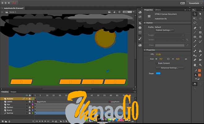 Adobe Animate CC 2019 19.1 For Mac Free Download